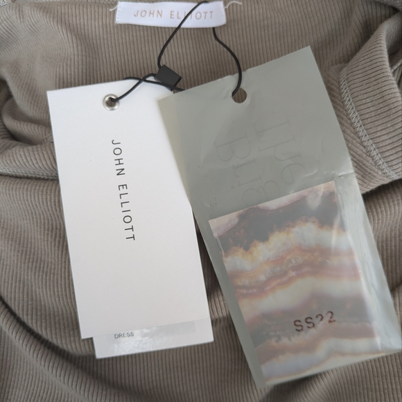 NWT SS22 John Elliott Gemini Rib Asymmetrical Dress | Size 0 XS - Picture 5 of 8